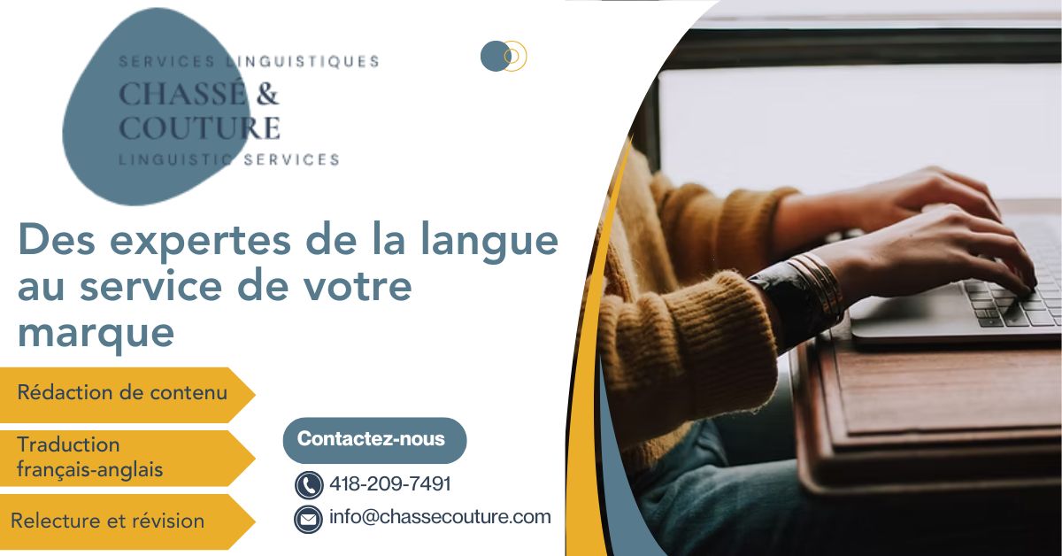 Service linguisitique Chassé Couture 