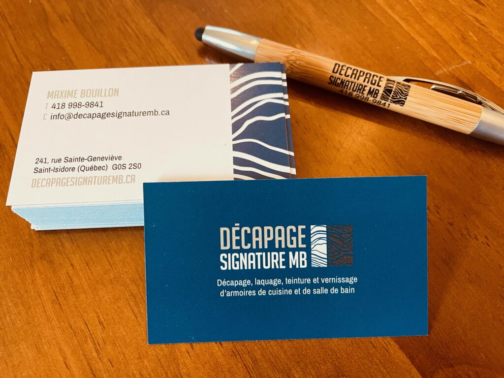 Carte daffaires Décapage Signature MB