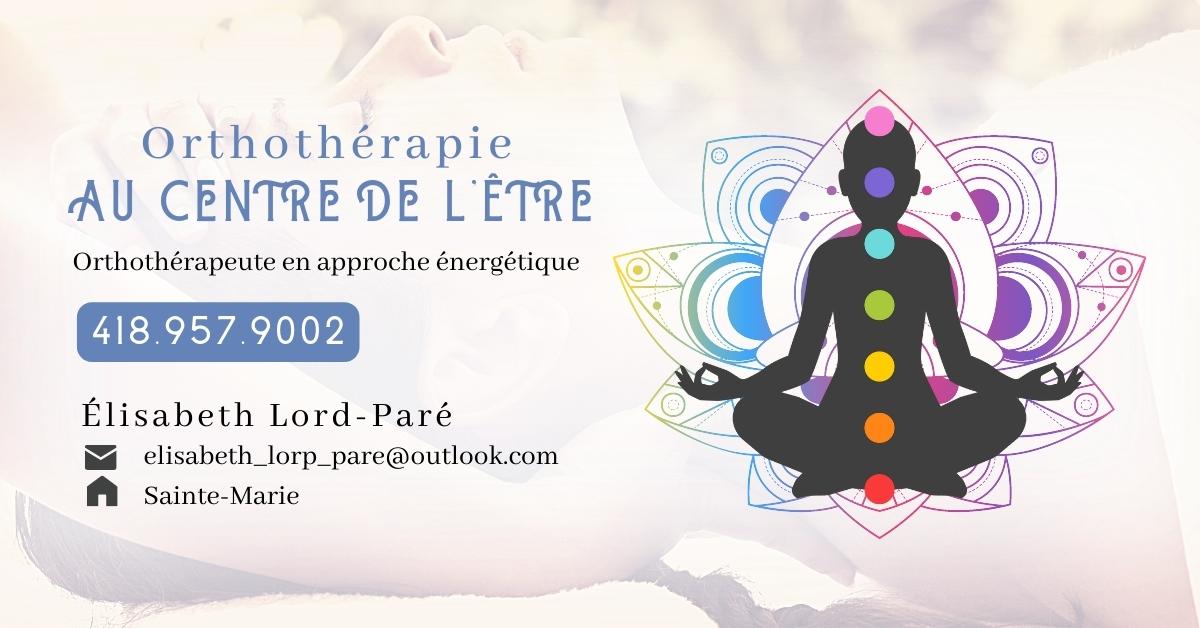 Orthothérapie au centre de lÊtre