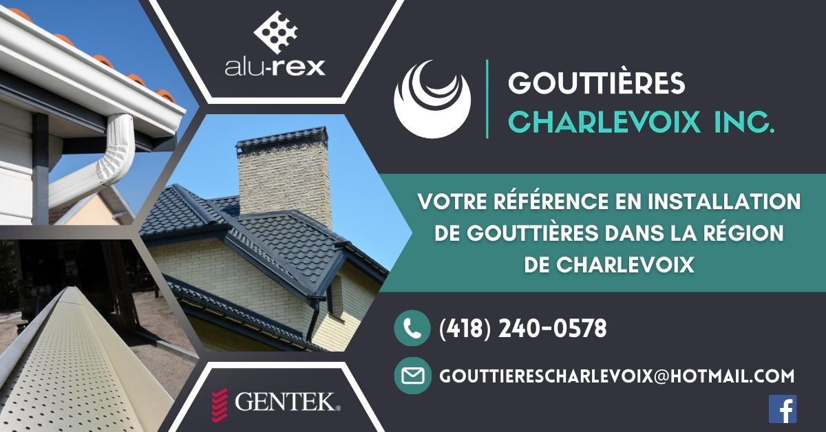 gouttières charlevoix bandeaux