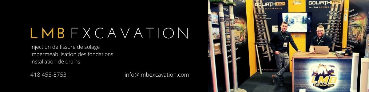 lmb excavation reparation de fondation, LMB Excavation installation septique à Saint-Sylvestre, Saint-Narcisse, Saint-Patrice, Saint-Séverin