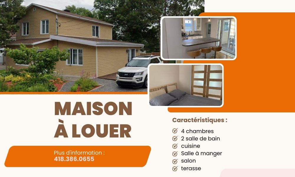 maison a louer à Beaupré, Capitale-Nationale Québec, Mont-Sainte-Anne, ski, Charlevoix, Ski Le Relais