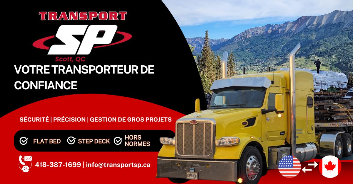 transport sp, transport de marchandise lourdes en Amérique de Nord
