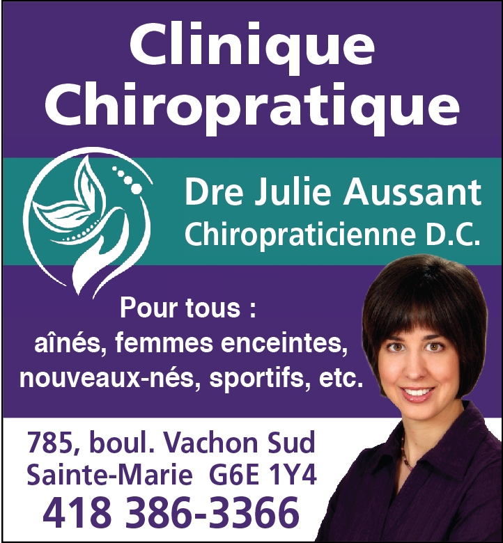 Clinique Chiropratique, Dre Julie Aussant
