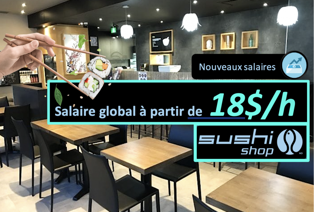 Emploi Préposé(e) au comptoir Sushi Shop