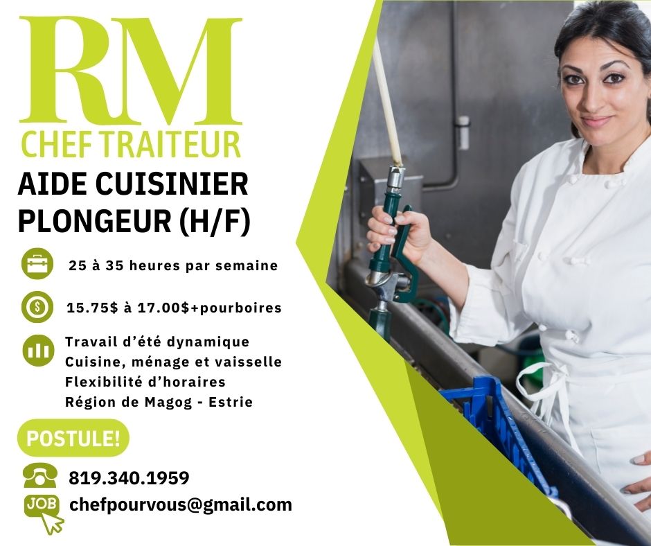 Emploi Aide cuisinier/plongeur (H/F)