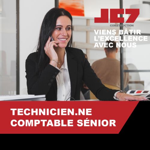 OFFRE D’EMPLOI – ADJOINTE ADMINISTRATIVE / TECHNICIEN(NE) EN COMPTABILITÉ